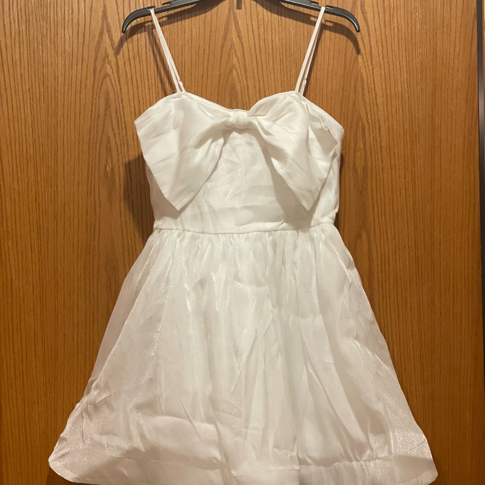 White mini dress!